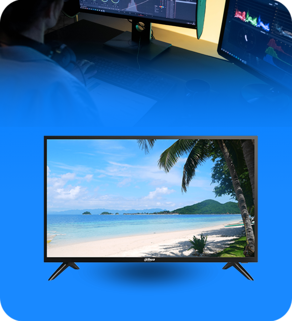 Monitor Dahua DHI-LM43-F200  43" HIK389 24/7  Con Altavoces Integrados Profesional Para CCTV