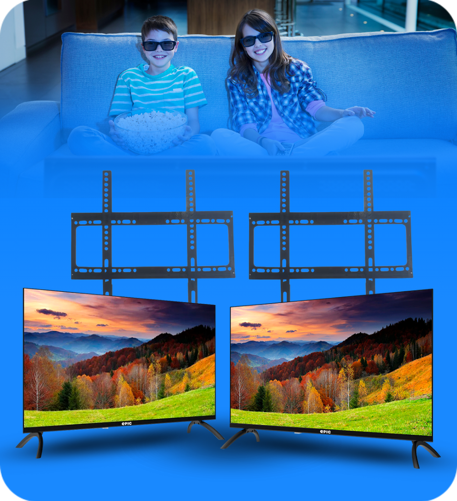 Combos Duo TV - Epic 43" Smart + Bracket