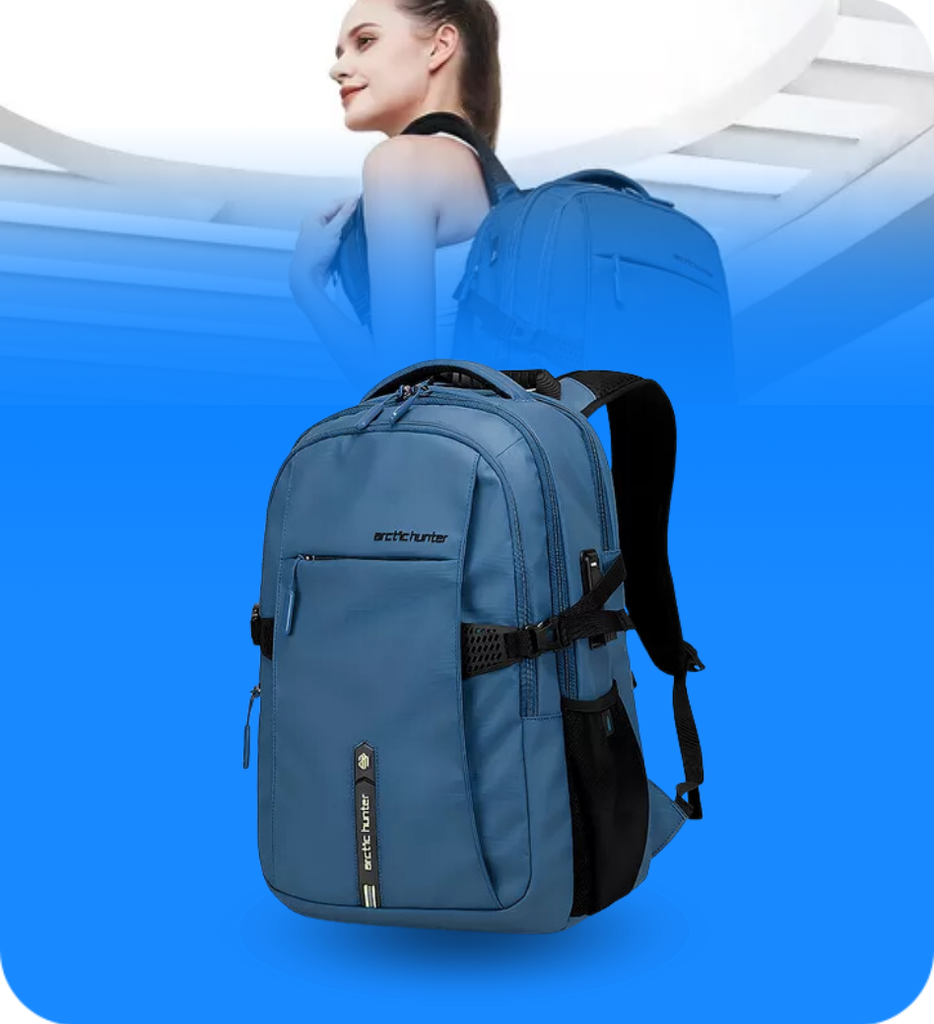Mochila Arctic Hunter B00388 para Laptop 15.6" Color Azul