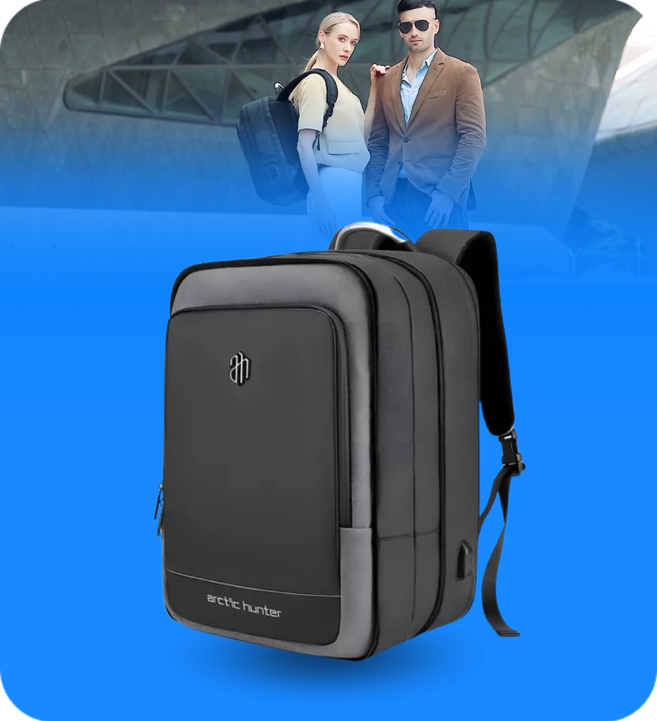 Mochila Arctic Hunter B00227L para Laptop 17" Color Gris