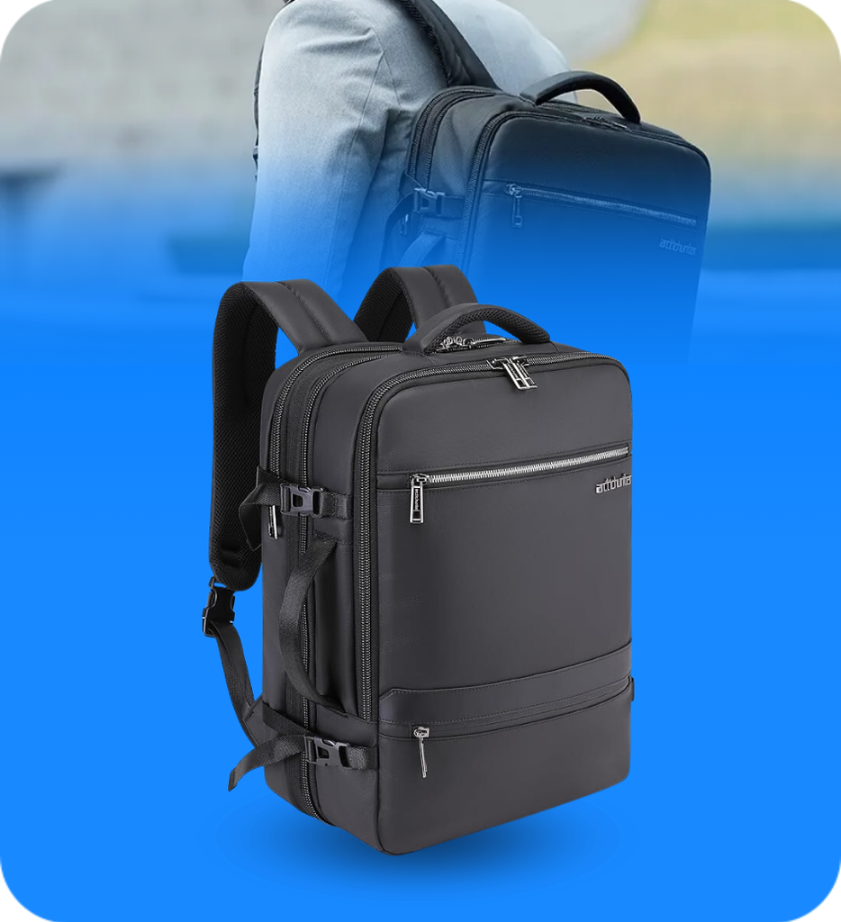 Mochila Arctic Hunter B00350 para Laptop 15.6" Color Negro