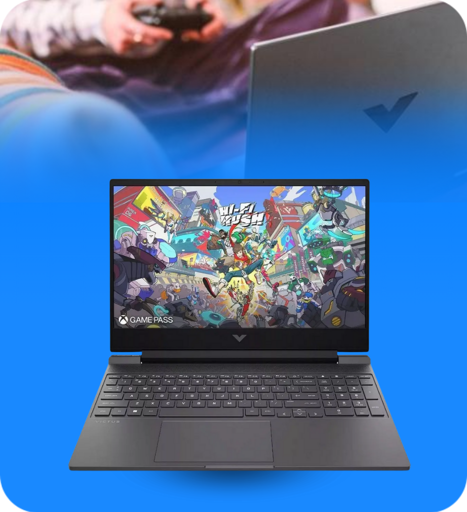 Laptop HP Victus 15-FB2063 Gaming AMD Ryzen 5 7535HS 512GB SSD 8GB RAM 15.6"  1920x1080 WIN 11 Home AMD Radeon RX 6550M Color Negro