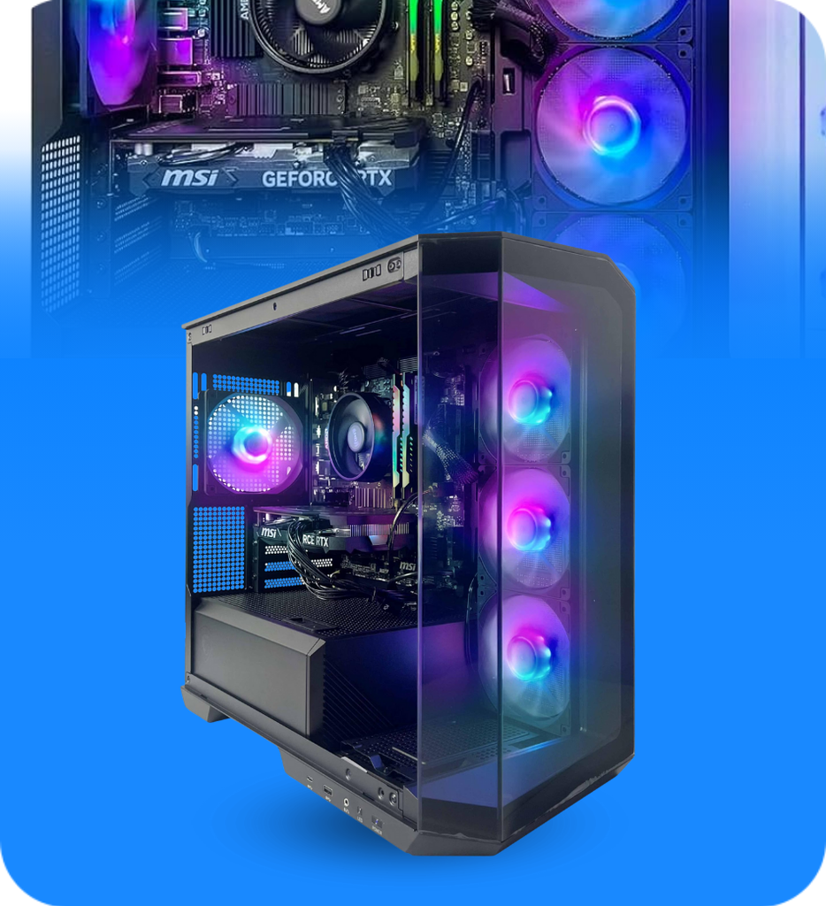 Case Gaming NSX Viper NSXVC08A13 ARGB Color Negro  + Fuente de Poder 650W 80Plus