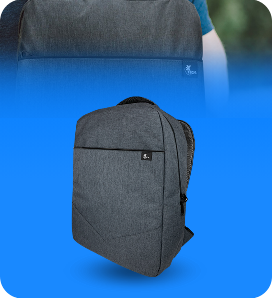 Mochila Xtech XTB-221 Para Laptop 15.6"  Color Gris