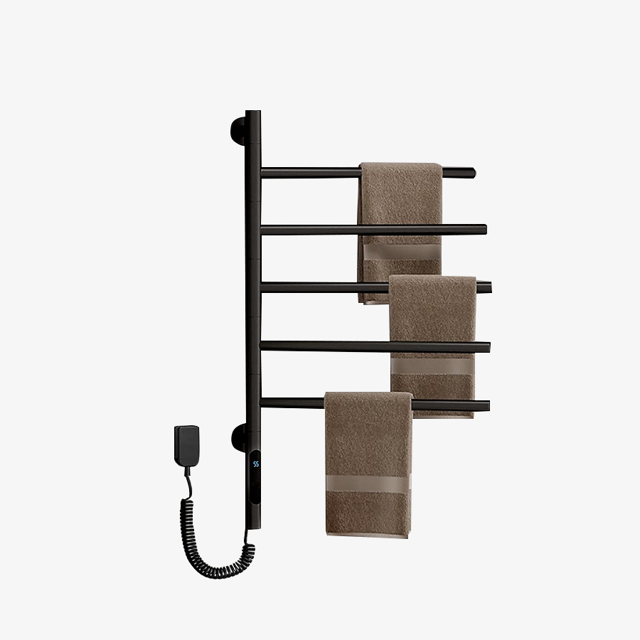 Toallero Obi OB-TCI-3070BK Calefaccionado Inteligente 30°-70°  Color Negro