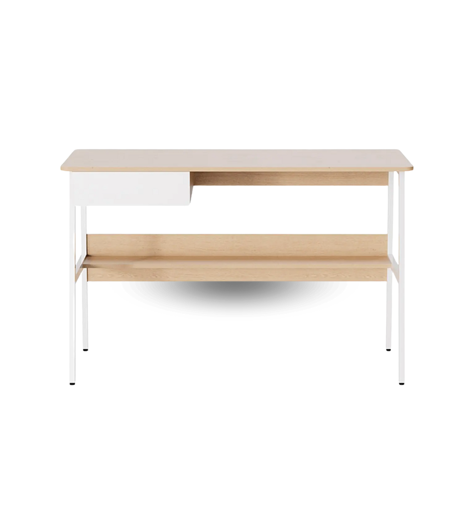 Escritorio Xtech XTF-CD207 1 Nivel con Gaveta y Estante Color Roble