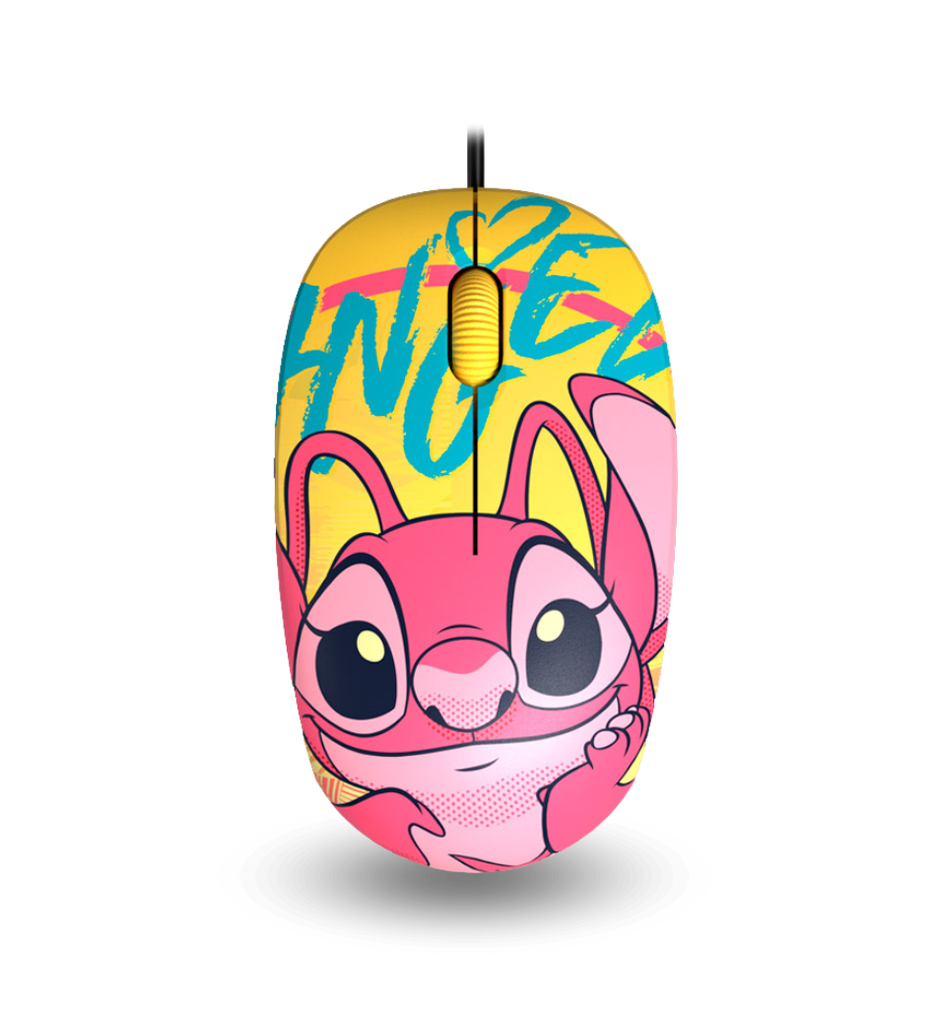 Mouse Xtech XTM-D406ST-YL Stitch de Disney 1200DPI 2.4 GHz Color Amarillo