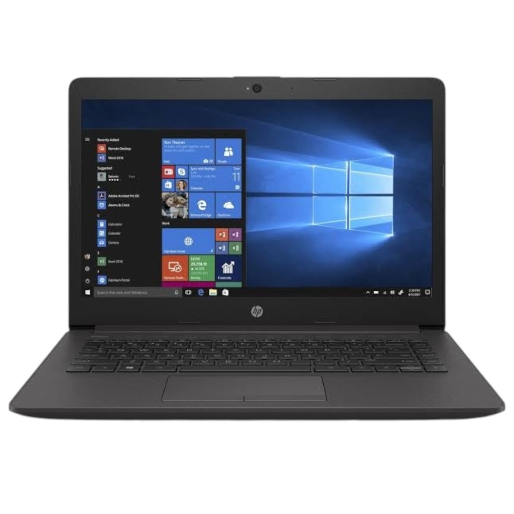 Laptop HP 240 G7 14" Core i3-1005G1 4GB RAM 1TB HDD Español W10H con Disco Solido Interno Quimera QM-INTS3256 Con Licencia Microsoft Profesional