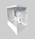 Case Gamer Quimera QM-AXT-LCXW-PROWHT 3 Ventiladores Con Vidrio Templado Color Blanco