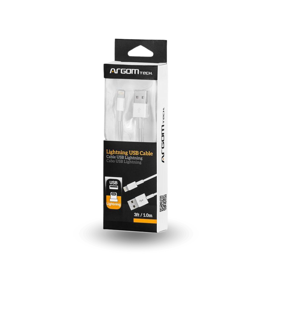 Cable Argom ARG-CB-0037 Lightning A USB  3mts