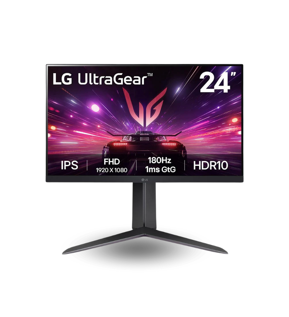 Monitor Gaming LG 24" 24GS65F FHD 1920x1080 180Hz 1MS HDR10 HDMI DisplayPort  Color Negro
