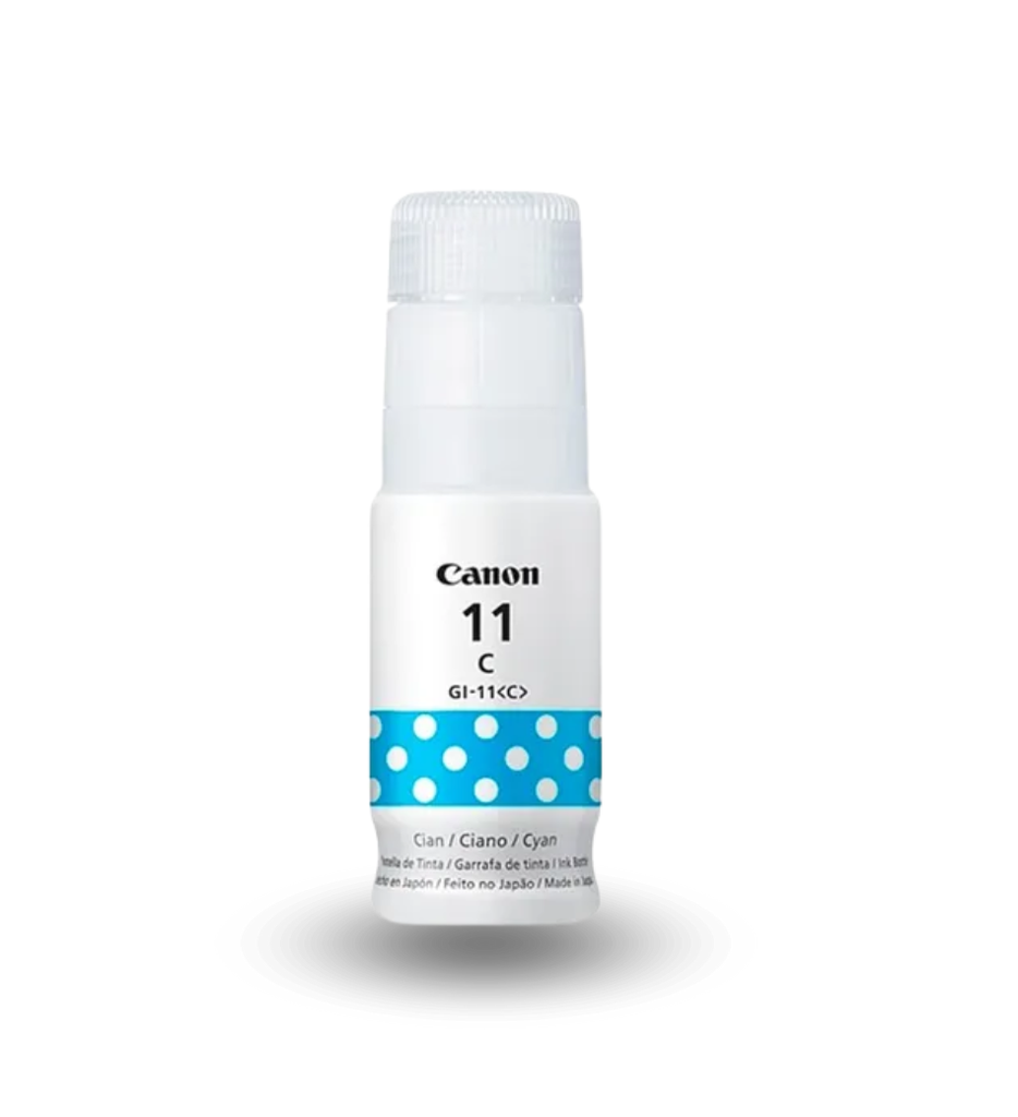 Botella de Tinta Canon GI-11 70ml Color Cian