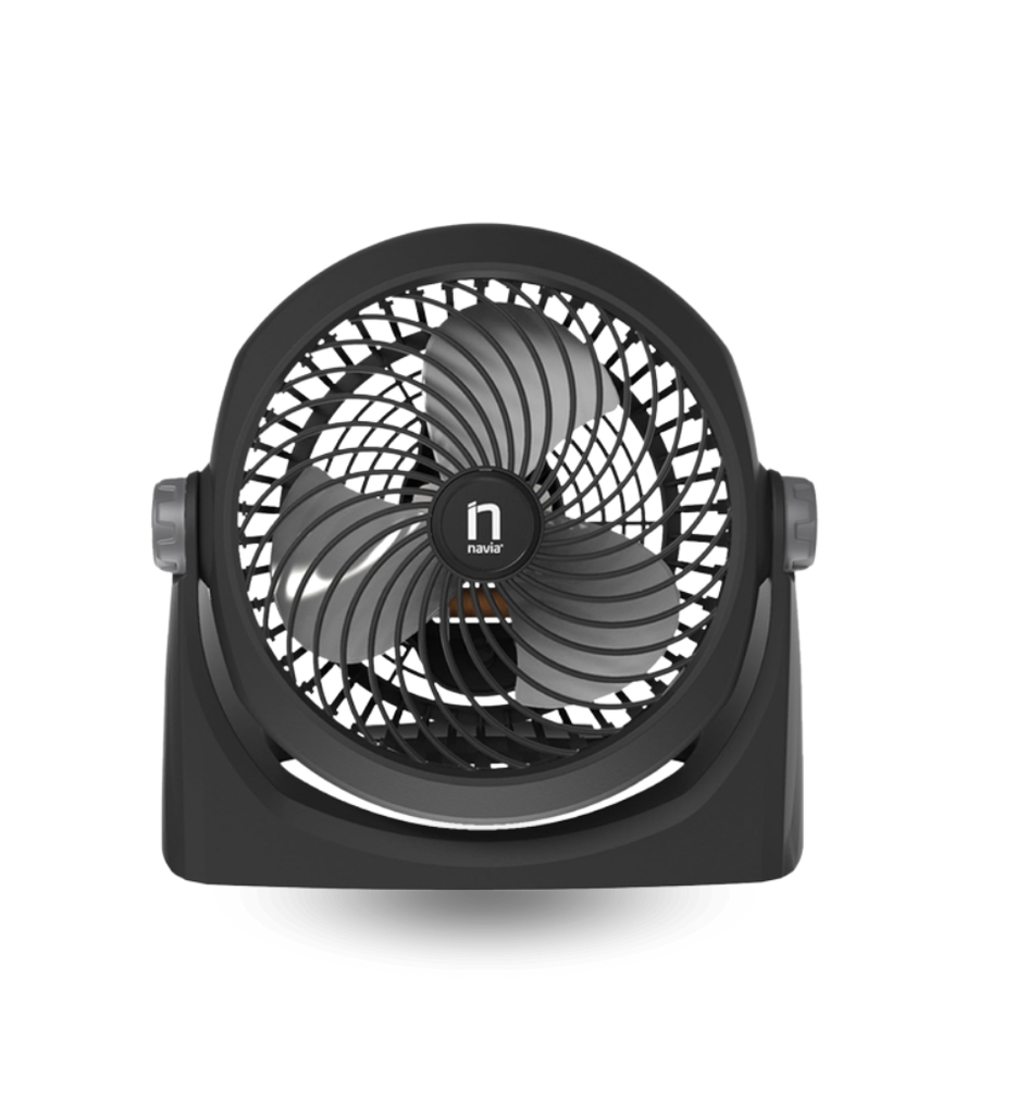 Ventilador Personal Navia 2 en 1 10" CEN-1010 con 3 Velocidades Color Negro