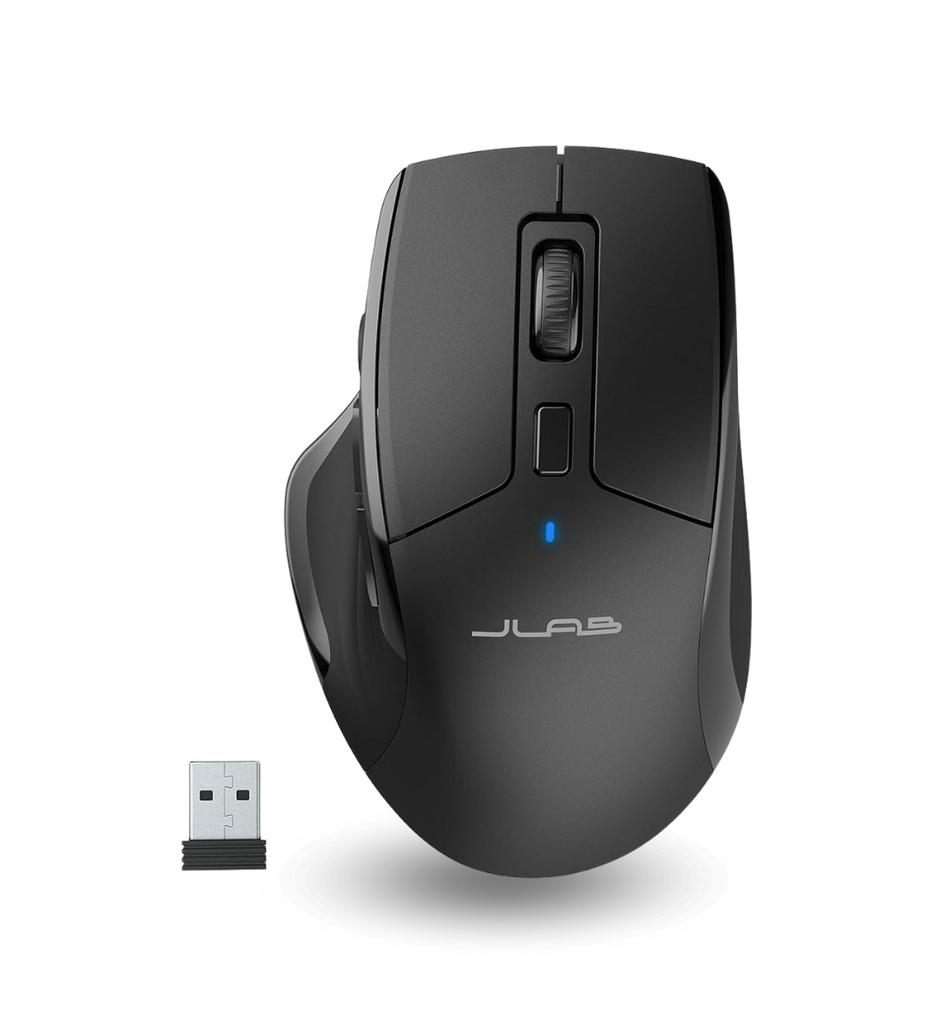 Mouse Inalambrico JLAB MJBERGORBLK82 2.4 GHz JBUDS Ergonomico  Color Negro