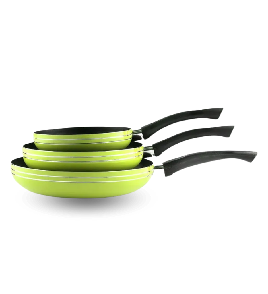 Juego de Sartenes Picca Cerdeña PI003SSTE 20" - 26" - 30"cm Color Verde