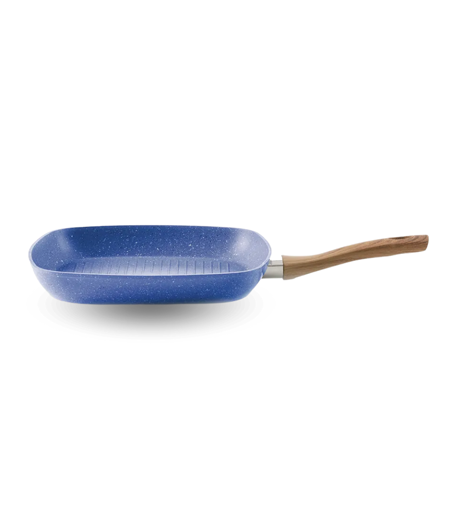 Sarten Cuadrado Picca Grill PI0028GPB de 28" cm Color Azul