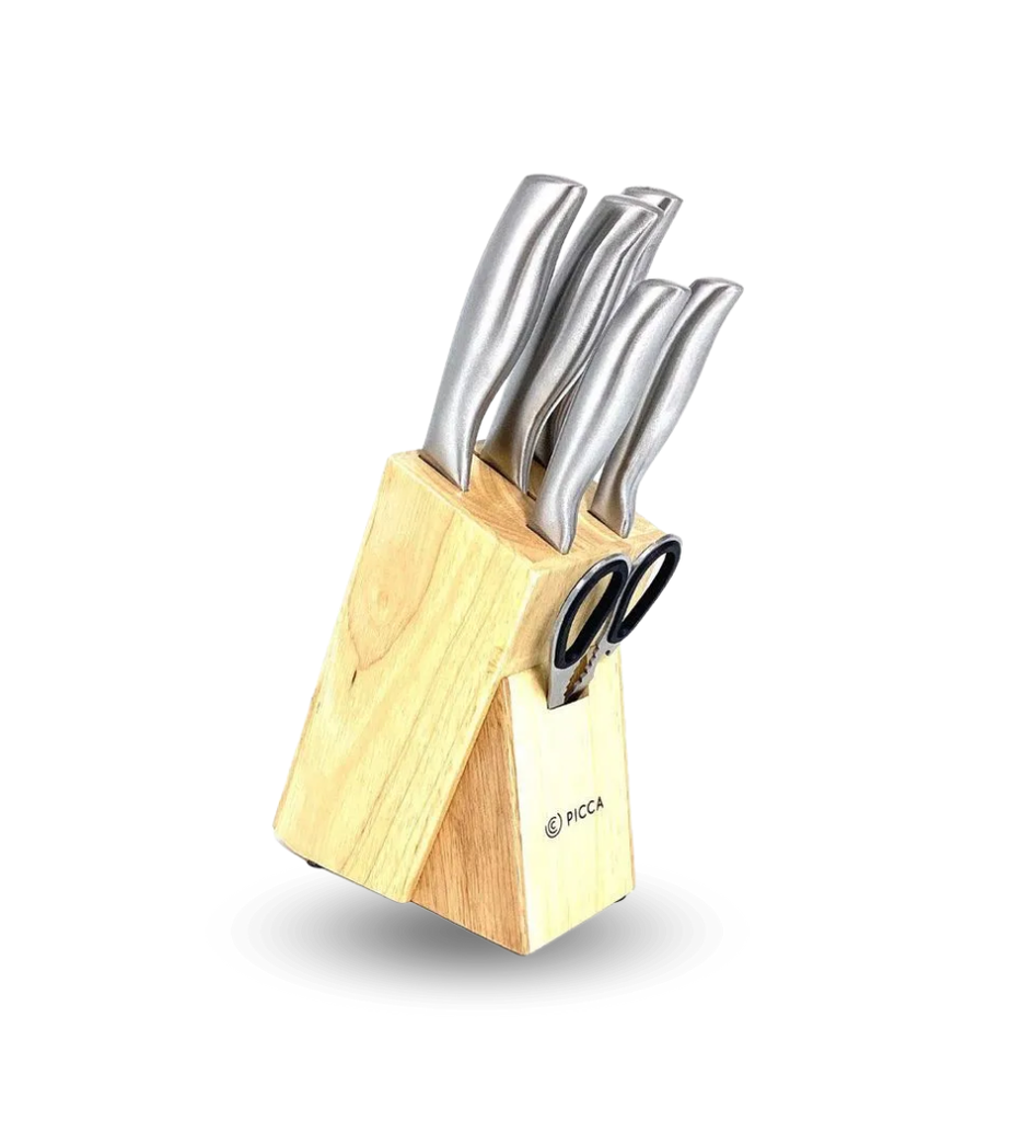 Juego de Cuchillos Picca PI007SCAP 7 Piezas de Acero Inoxidable