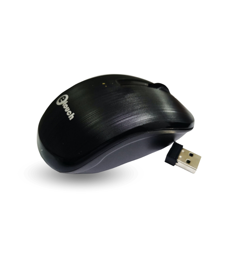Mouse Inalambrico eTouch  MO-392RG-BK Color Negro