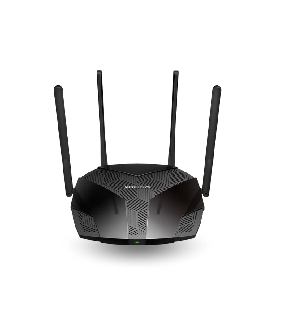 Router WiFi 6 Mercusys MR80X Inalambrico AX3000 Dual Color Negro