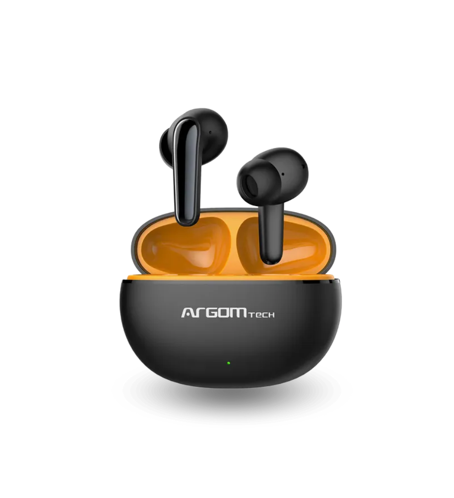 Auriculares Argom ARG-HS-5021BK Estereo Inalambricos Bluetooth SkeiPods E20 con Cancelacion de Ruido Dual ENC Color Negro