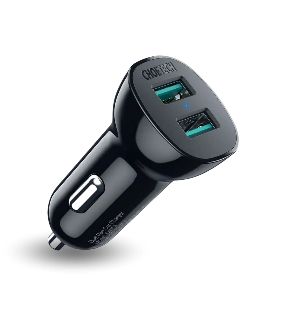 Cargador Rapido Choetech C0051-BK Tipo USB  30W Para Auto