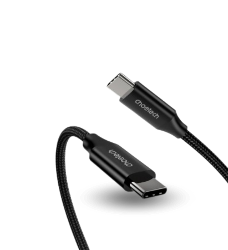 Cable Choetech XCC-1007-BK USB Tipo C a Tipo C 1.2mts