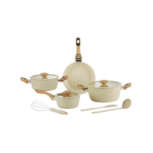 Bateria de Cocina Chef Chef Eureka CC0010BCB 10 Piezas Color Beige