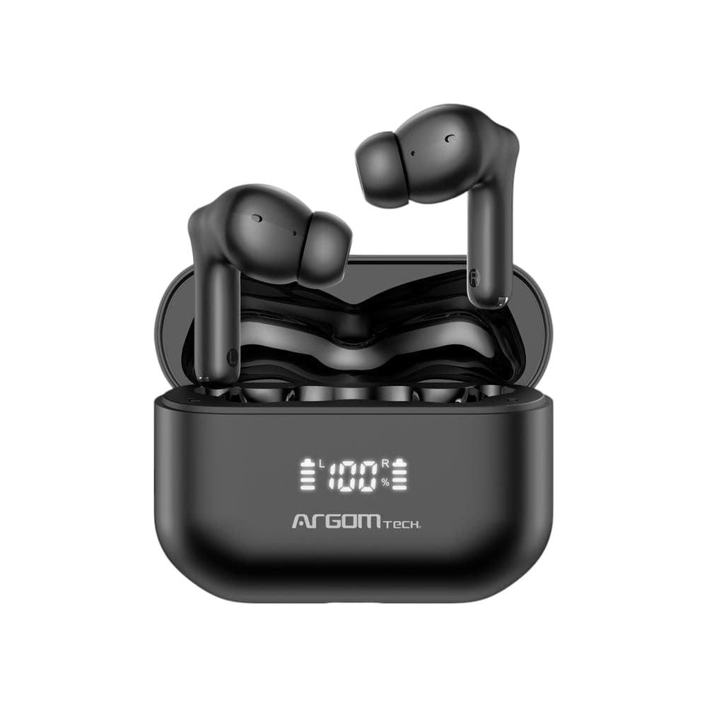 Auriculares Argom ARG-HS-5086BK Estereo Bluetooth SkeiPods E86 Con Cancelacion de Ruido Color Negro