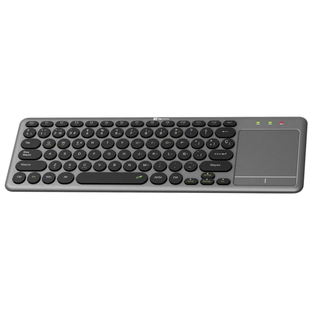 Teclado Klip Xtreme  KCK-550S KeyGlider Inalámbrico USB y BT Español Color Gris