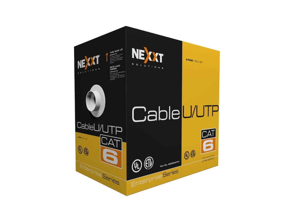 Cable UTP Nexxt AB356NXT02 Enterprise Cat6 UTP Cable 4P 23AWG CM 305m BL