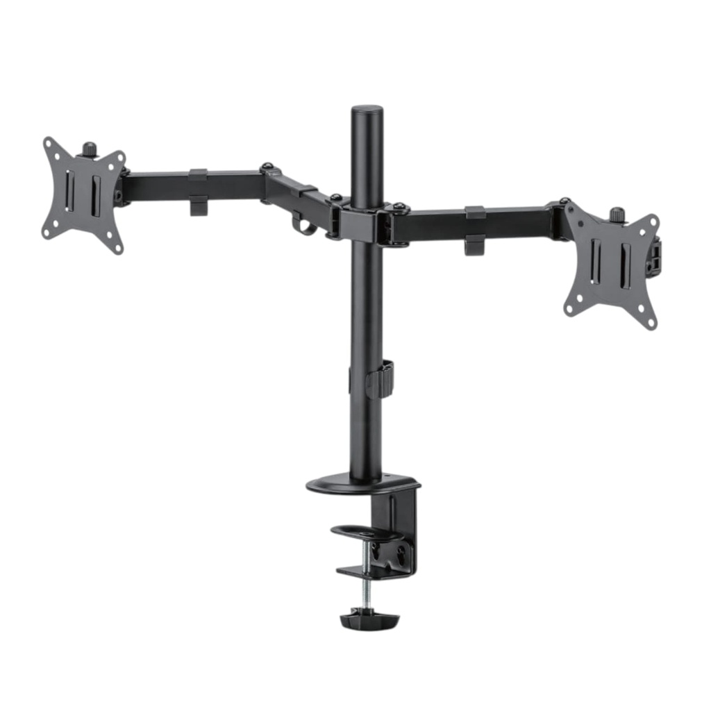 Bracket (Base) Argom ARG-BR-1603 Para Doble Monitor Con Movimiento de  32" y Abrazadera