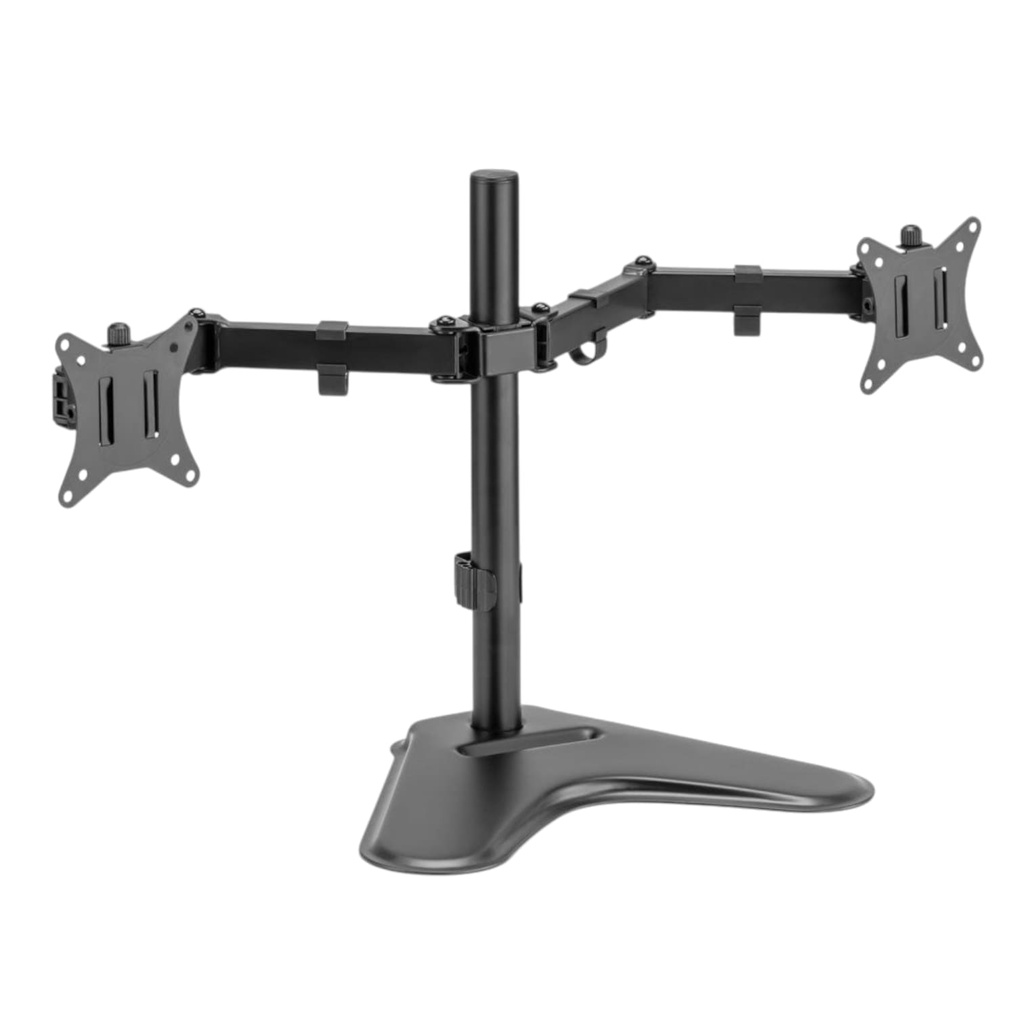 Bracket (Base) Argom ARG-BR-1605 Para Doble Monitor de 32"  Con Soporte Para Escritorio Base y Ranura Para Telefono