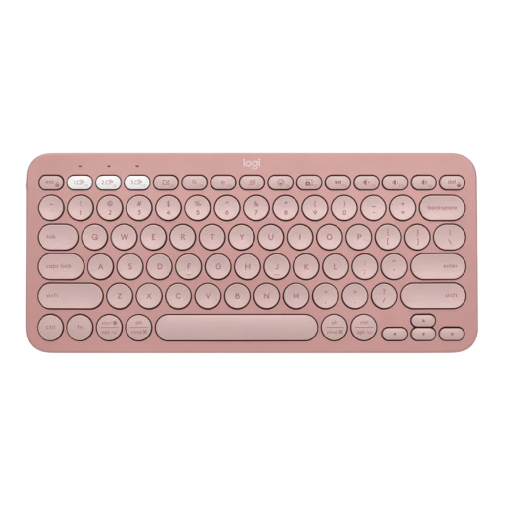 Teclado Logitech Pebble Keys K380S 920-011785 Color Rosado