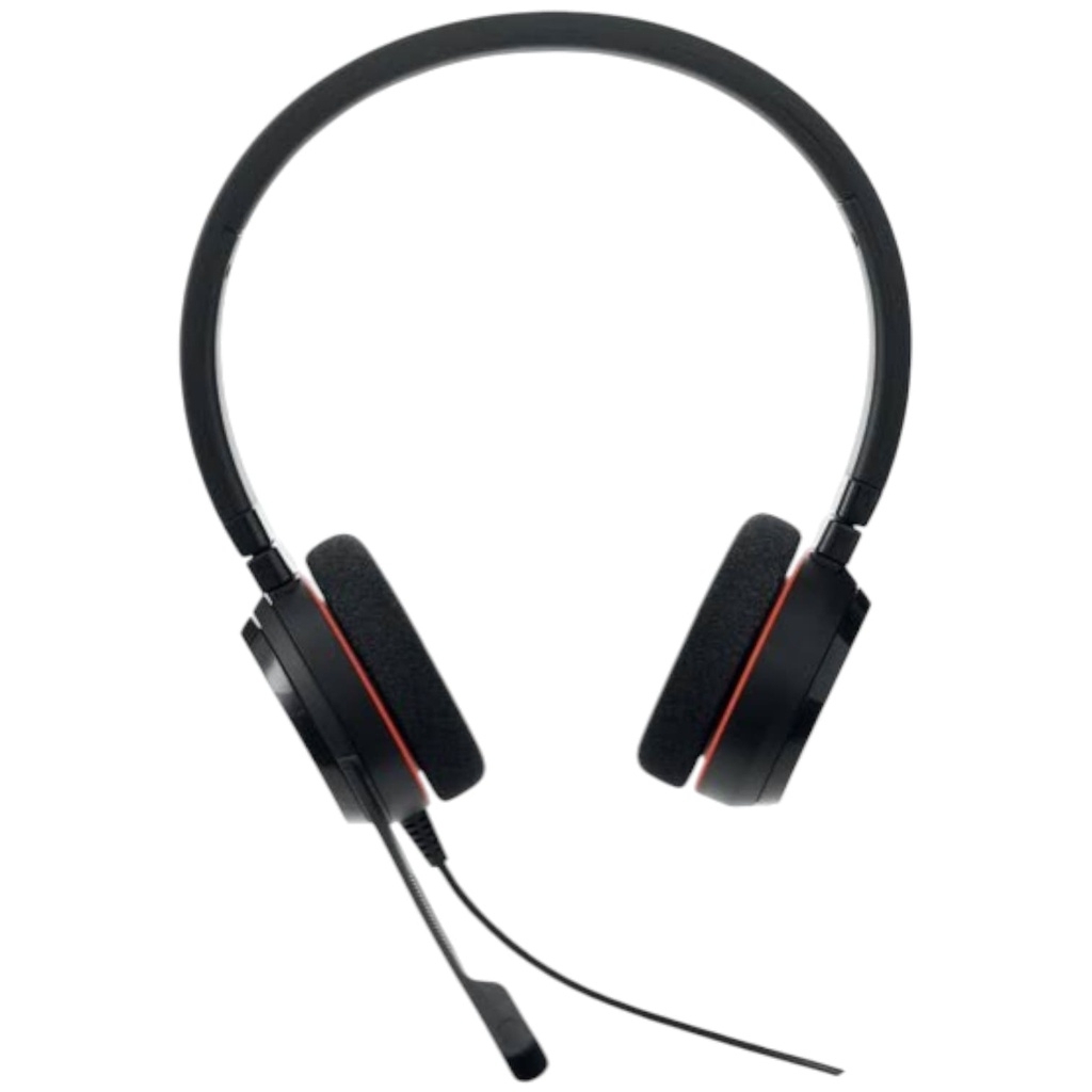 Headset Jabra 4999-823-169  con Microfono Evolve 20 10USB -A Cuero Sintetico Color Negro