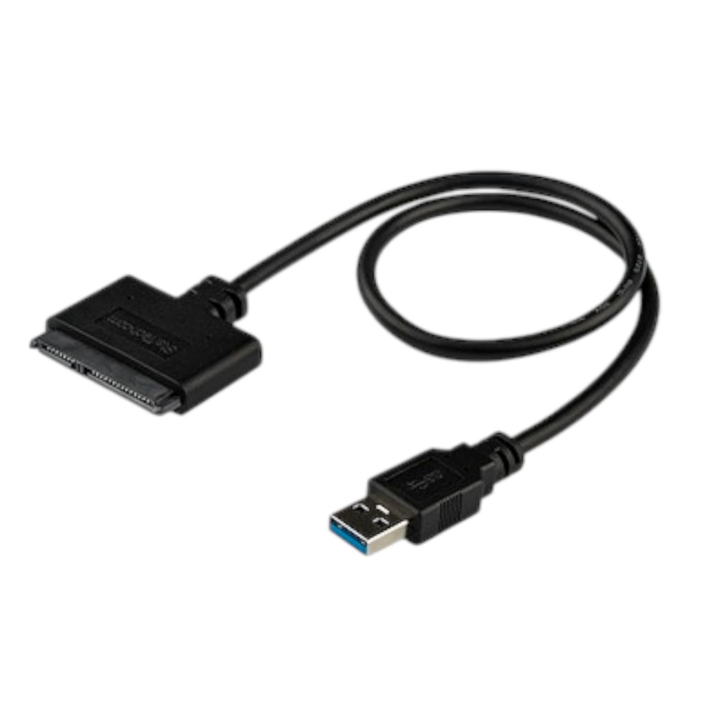 Cable SATA a USB StarTech.com USB3S2SAT3CB Adaptador USB de 5 Gbps a Disco Duro SATA convertidor externo para transferencia de datos SSD o HDD