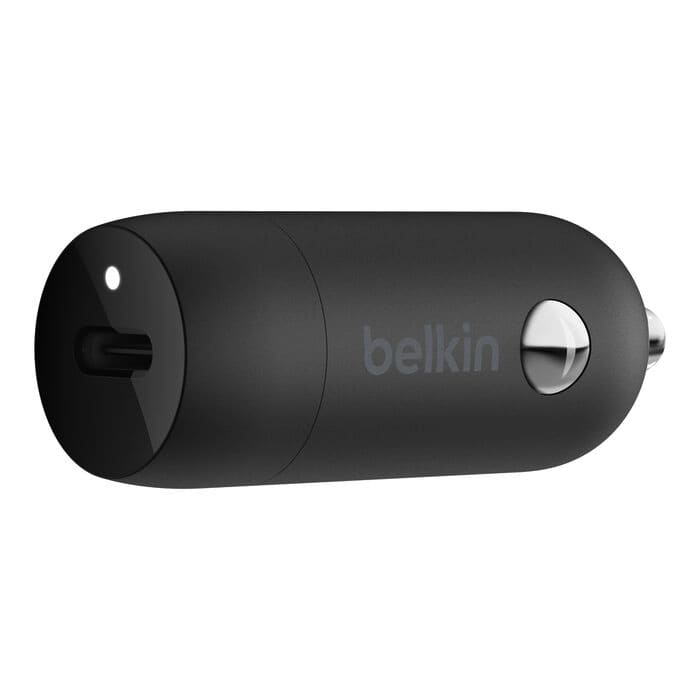 Cargador Belkin Para Carro CCA003BTBK USB-C PD de 20W Color Negro