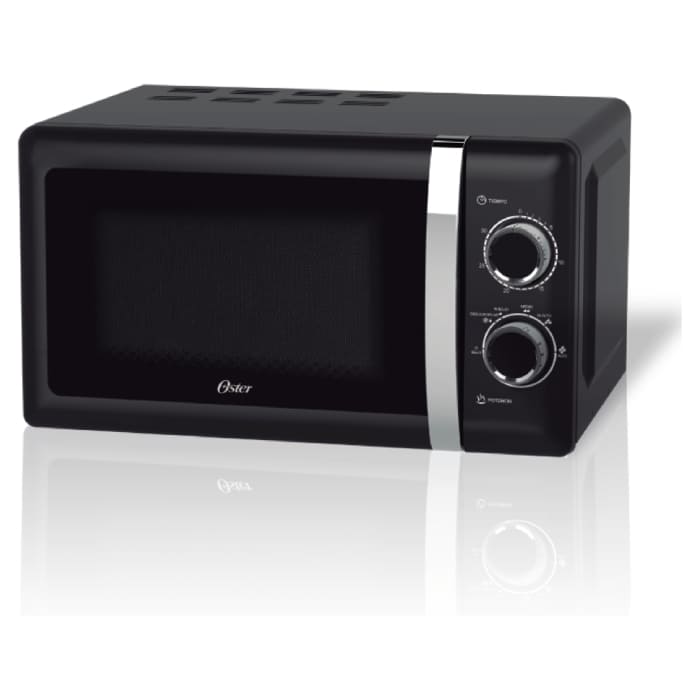 Microondas Oster 20L OGAW9702 0.7 Pies Cubicos con Control Manueal de Perillas Color Negro