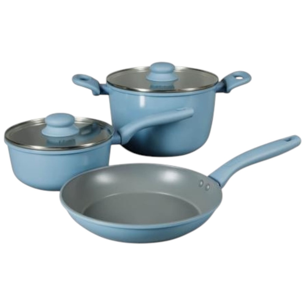 Bateria de Cocina Oster 148934.05 5 Piezas Antiadherente Color Gris