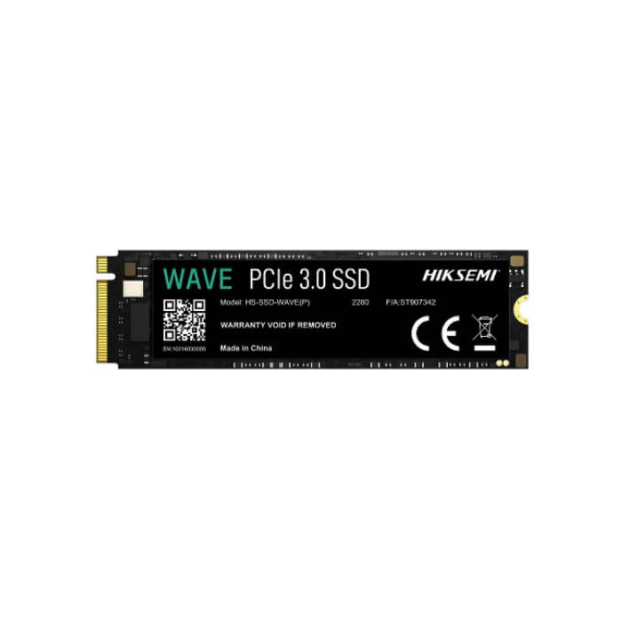 Disco Solido Interno Hiksemi HS-SSD-WAVE(P)512G  512G M.2 2280 PCIE GEN3 X4 2500MB/S / 1025MB/S Color Negro