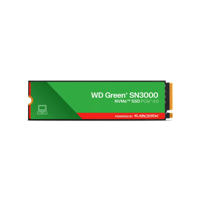 Disco Solido Interno SSD WN Green SN3000 DWS100T4G0E 1TB NVMe M.2 2280 PCle Gen 4