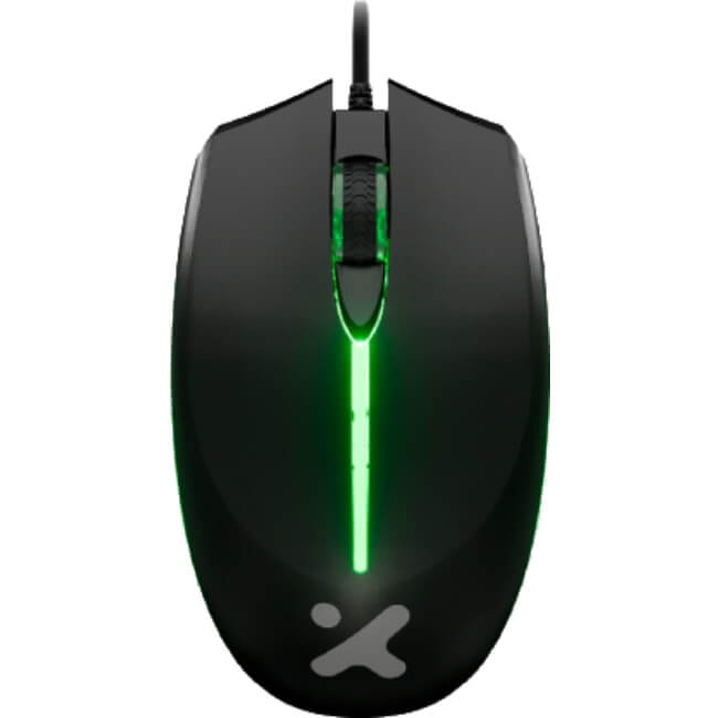 Mouse Xtech Optico XTM-218 Alambrico 4 Botones 2400 DPI Iluminacion LED Color Negro