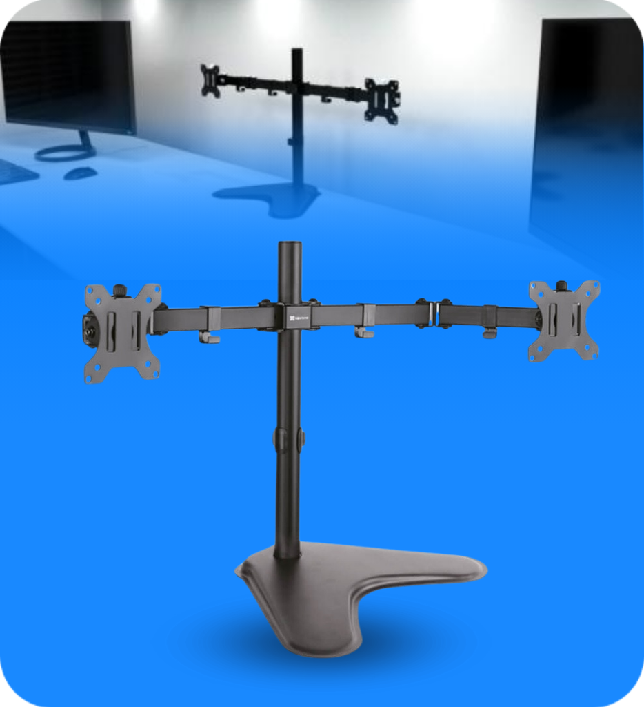 BRACKET (BASE) PARA MONITOR KPM-311 2 MONITORES 13-32" DE ESCRITORIO KLIP XTREME