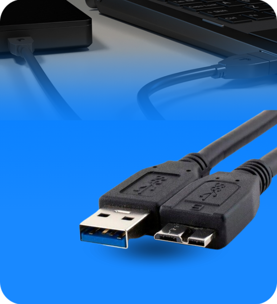 CABLE XTC-365 USB 3.0 A DISCO DURO EXTRAIBLE 3 PIES XTECH
