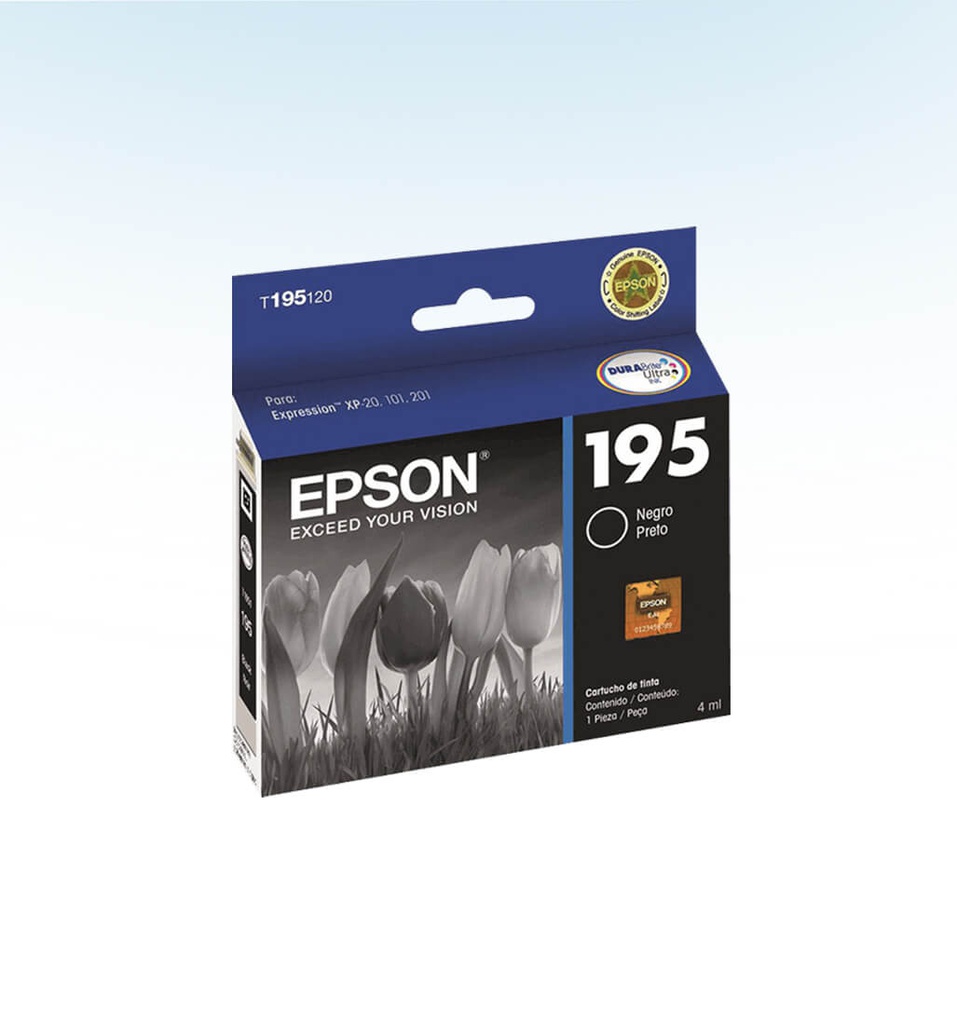 CARTUCHO DE TINTA T195120-AL T195 NEGRO EPSON