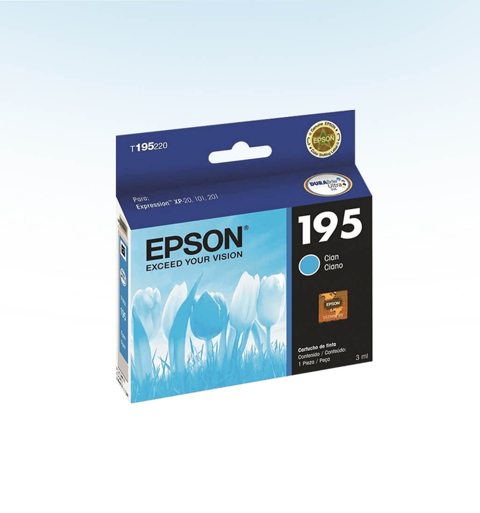 CARTUCHO DE TINTA T195220-AL T195 CIAN EPSON