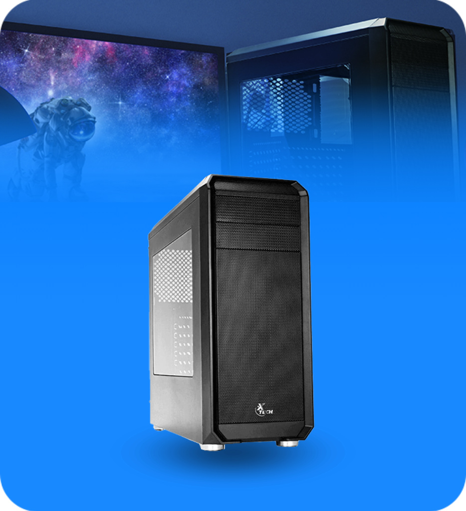 CASE-PC XT-GMR1 DELIRIUM MEDIA TORRE ATX SIN ACCESORIOS COLOR NEGRO XTECH