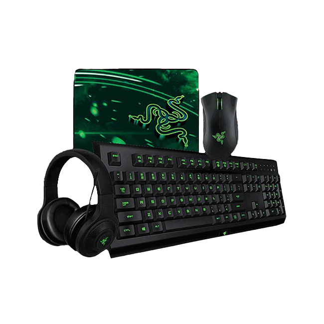COMBO GAMING TECLADO MOUSE PAD GOLIATHUS/AURICULARES ELEKT RAZER