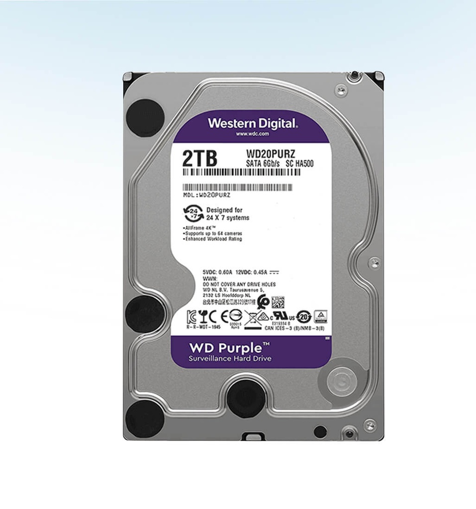 DISCO DURO PURPLE SURVEILLANCE WD20PURZ 2TB WD