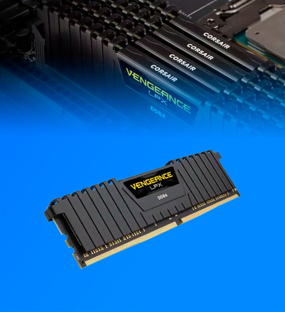 MEMORIA RAM VENGEANCE LPX - DDR4 - 8 GB DIMM 288 ESPIGAS 2400 MHZ / PC4-19200 CORSAIR