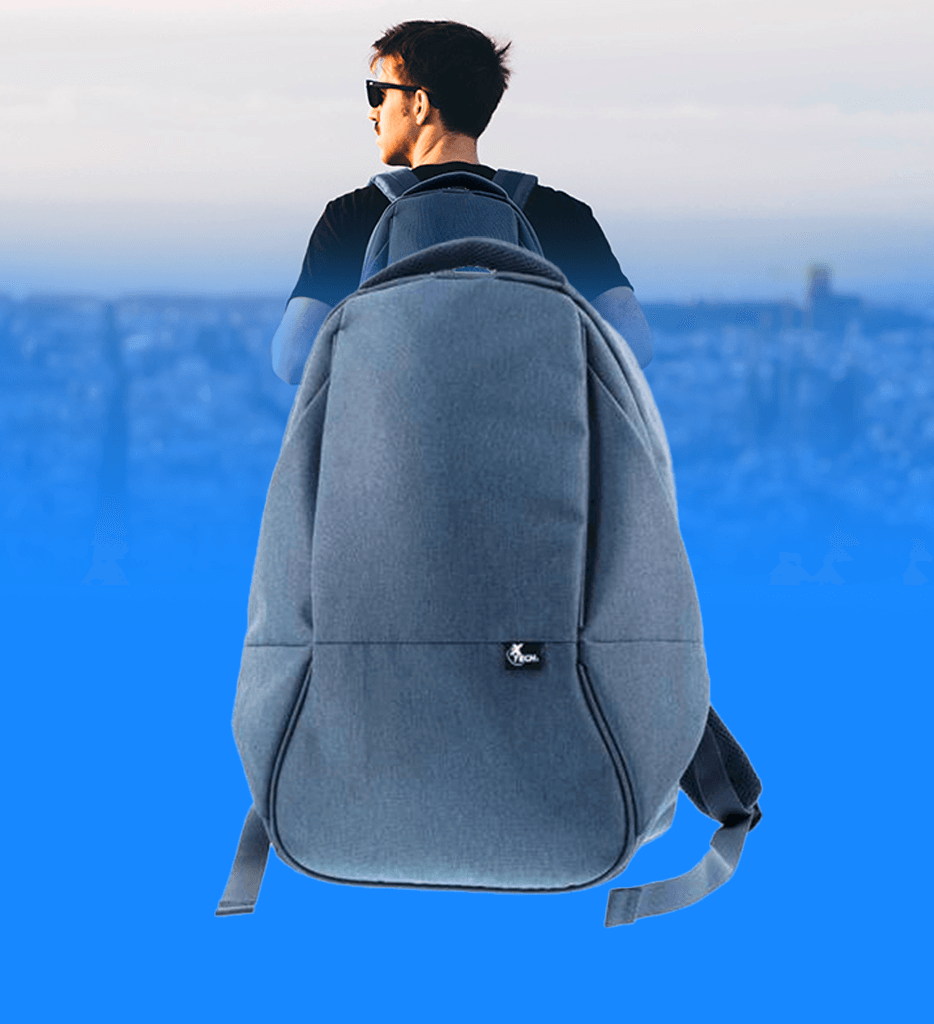 MOCHILA XTB-506BL ANTI RROBO 16" COLOR AZUL XTECH